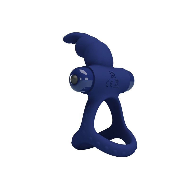Pretty Love - Luchito Doble Anillo Vibrador Rabbit Azul | Vybes.it