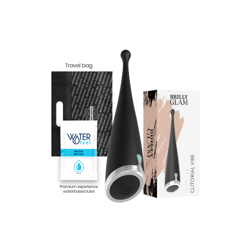 Brilly Glam - Spot Vibe Vibrador Clitorial Orgasmico Silicona Negro