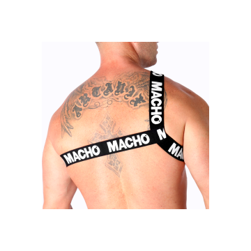 MACHO - ARNÉS ROMANO BLANCO L/XL