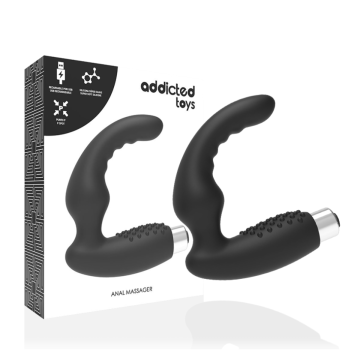 ADDICTED TOYS - VIBRATEUR PROSTATIQUE RECHARGEABLE MODÈLE 2 - NOIR