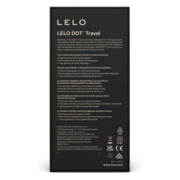 LELO - DOT TRAVEL ESTIMULADOR DE CLÍTORIS ROSA