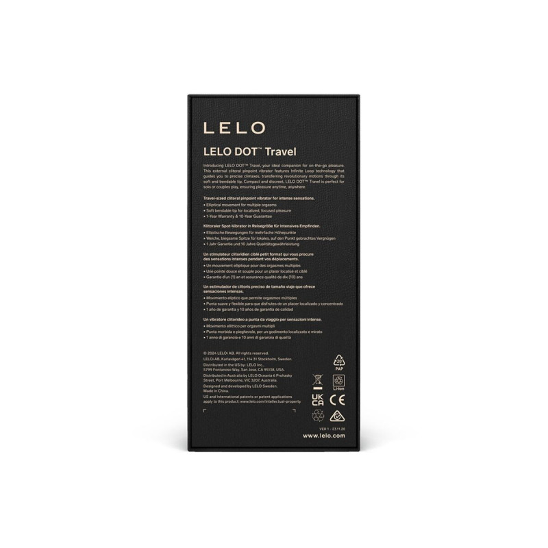 Lelo - Dot Travel Klitoris - Stimulator Rosa | Vybes.it