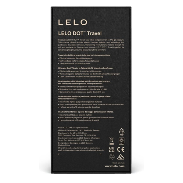 LELO - DOT TRAVEL ESTIMULADOR DE CLÍTORIS MORADO