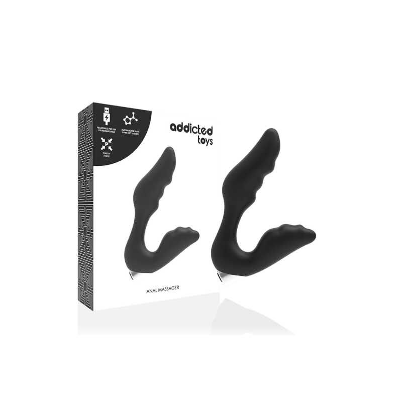 Addicted Toys - Vibrateur Prostatique Rechargeable Modèle 6 - Noir