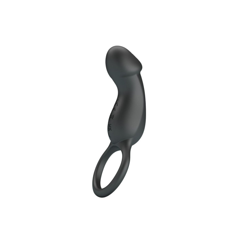 Pretty Love - Trae Anillo Vibrador Con Estimulador Negro | Vybes.it