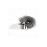 KINK - ANAL PLUG SIZE M 8 X 3.5 CM WITH SYNTHETIC TAIL 40 CM GREY AND…