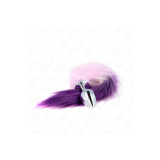 Kink - Plug Anal Talla L 10 X 4 Cm Con Cola Sintética 40 Cm Violeta