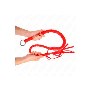 KINK - SNAKE WHIP WITH RED HAND RING 65 CM - KINK IMPACT & TOUCH - BD…