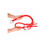 KINK - FOUET SERPENT AVEC ANNEAU ROUGE 65 CM - KINK IMPACT & TOUCH -…