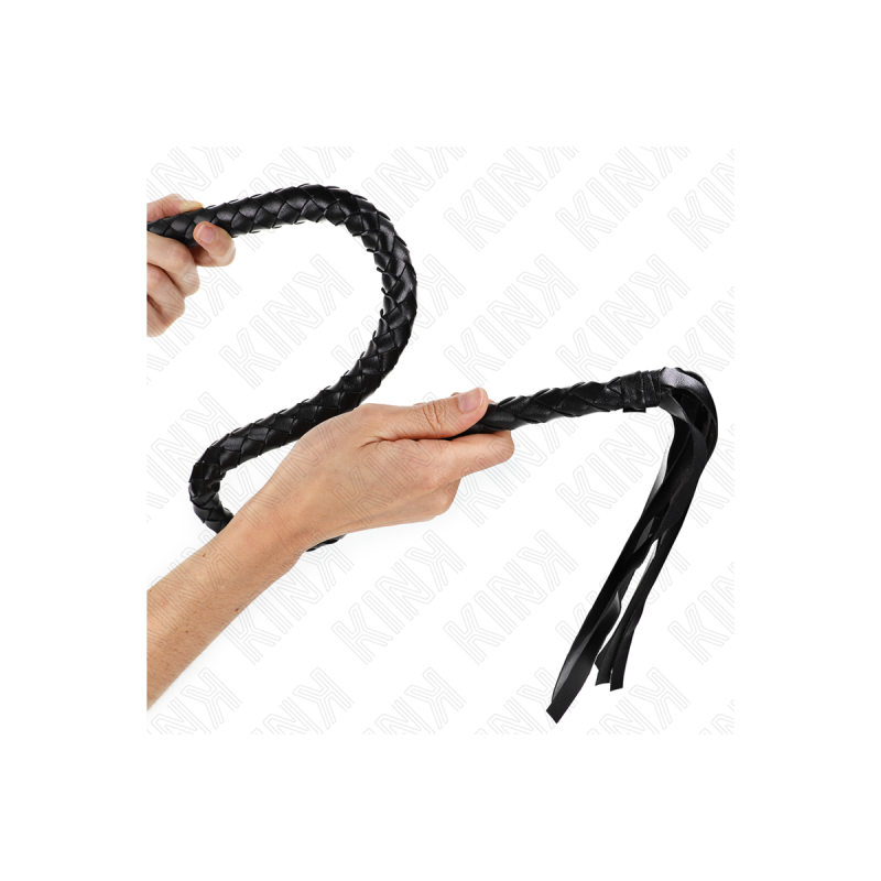 KINK - SCHLANGENPEITSCHE MIT SCHWARZEM HANDRING 65 CM - KINK IMPACT &…