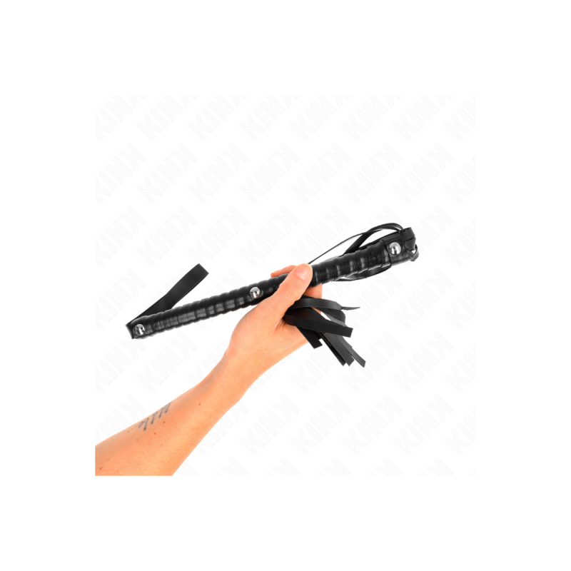 KINK - WHIP WITH BLACK TEXTURED HANDLE 48.5 CM - KINK IMPACT & TOUCH…
