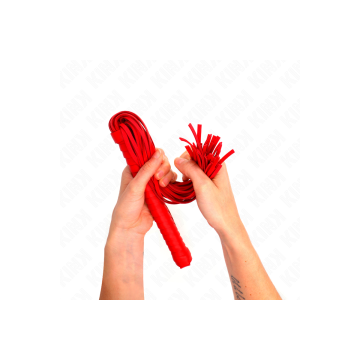KINK - PEITSCHE MIT ROTEM STRUKTURIERTEM GRIFF 48,5 CM - KINK IMPACT…