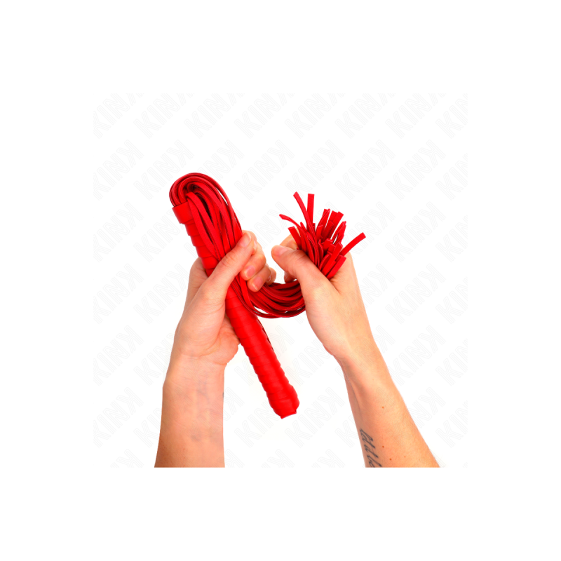 KINK - PEITSCHE MIT ROTEM STRUKTURIERTEM GRIFF 48,5 CM - KINK IMPACT…