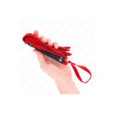 KINK - RED SUEDE MINI WHIP 30 CM - KINK IMPACT & TOUCH - BDSM whips