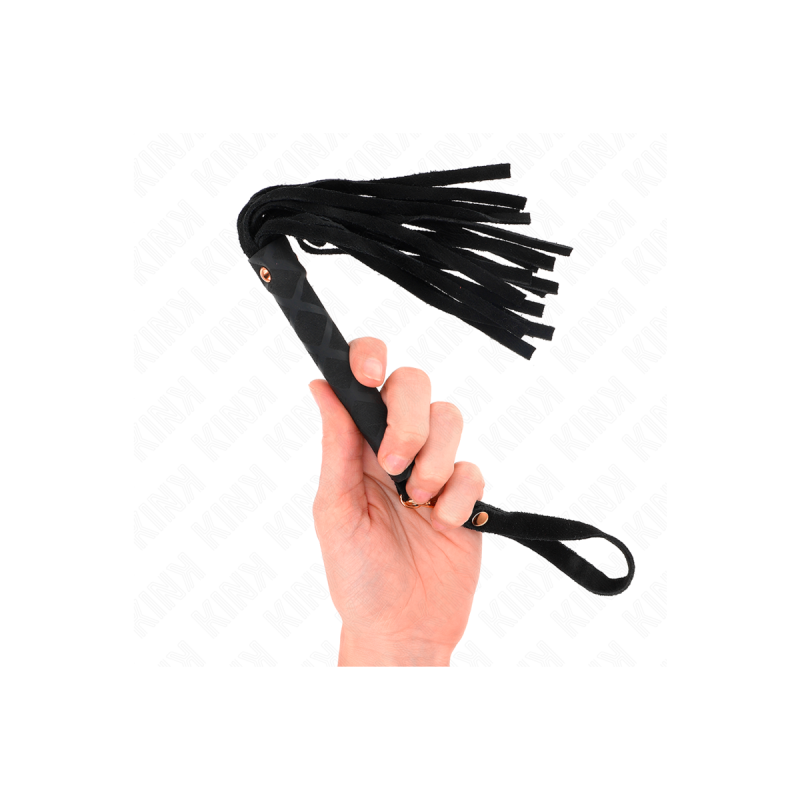 KINK - MINI FRUSTA IN CAMOSCIO NERO 30 CM - KINK IMPACT & TOUCH - Fru…
