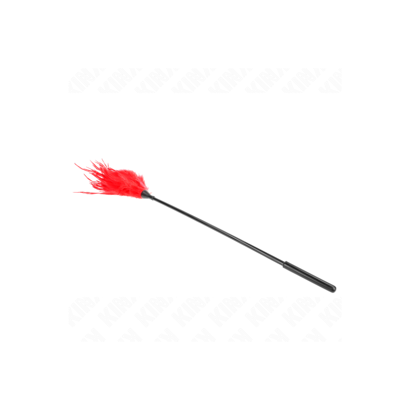 KINK - PIUME MULTIPLE ROSSE TICKLE 45 CM - KINK IMPACT & TOUCH