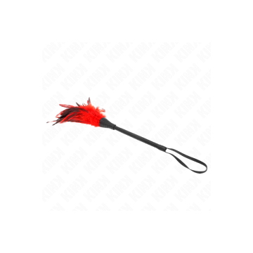 KINK - PLUMES DE POULET TICKLE EN FORME DE CORNE ROUGE 36 CM - KINK I…