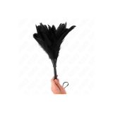 KINK - PLUMES DE POULET TICKLE EN FORME DE CORNE NOIRE 36 CM - KINK I…