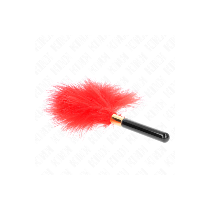 KINK - PIUME TICKLE IN METALLO ORO ROSSO 18 CM - KINK IMPACT & TOUCH