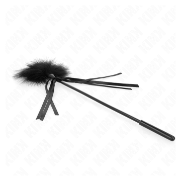 KINK - PLUMES CHACOUILLÉES AVEC NŒUD 35 CM