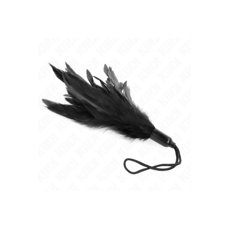 KINK - TICKLE FEATHERS WITH ROPE HANDLE PLASTIC BASE 15 CM - KINK IMP…