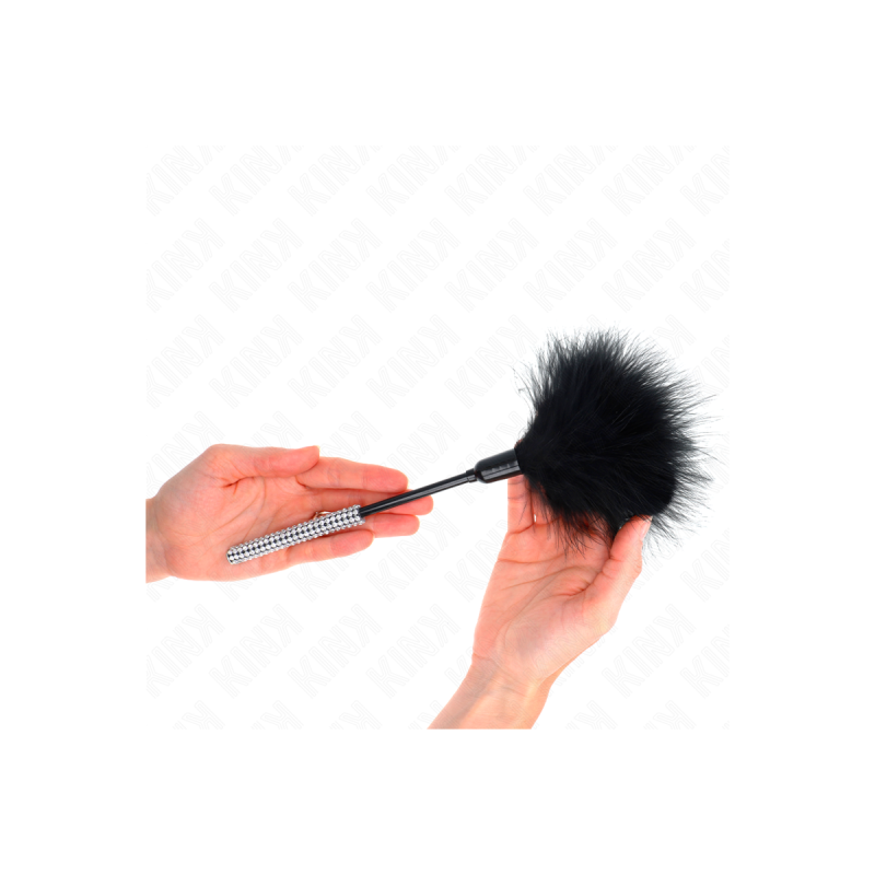 KINK - PIUME TICKLE CON MANICO STRASS 27 CM - KINK IMPACT & TOUCH