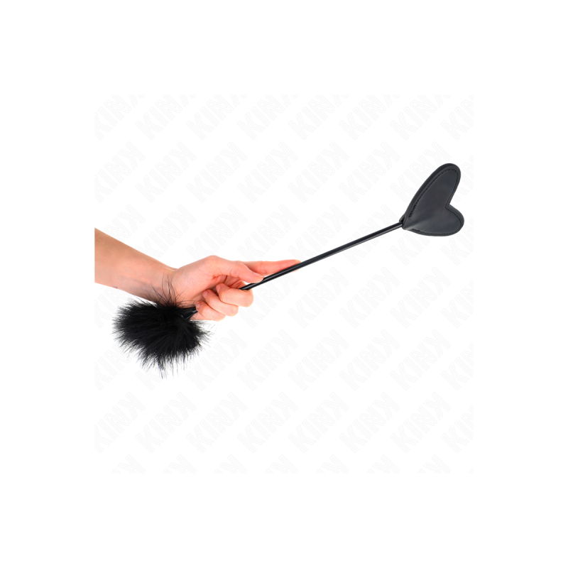 KINK - TICKLE FEATHERS WITH HEART PADDLE 31 CM - KINK IMPACT & TOUCH…