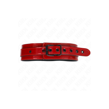 KINK - COLLIER AJUSTABLE ROUGE VIN 37,5-49,5 CM X 5 CM - KINK COLLAR…
