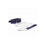 KINK - COLLANA CORTA IN PIZZO DI VELLUTO CON CINTURA 105 CM CON PROFI…