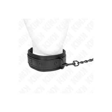 Kink - Neoprene Bondage Collar Model 2 With Belt 78 Cm Adjustable