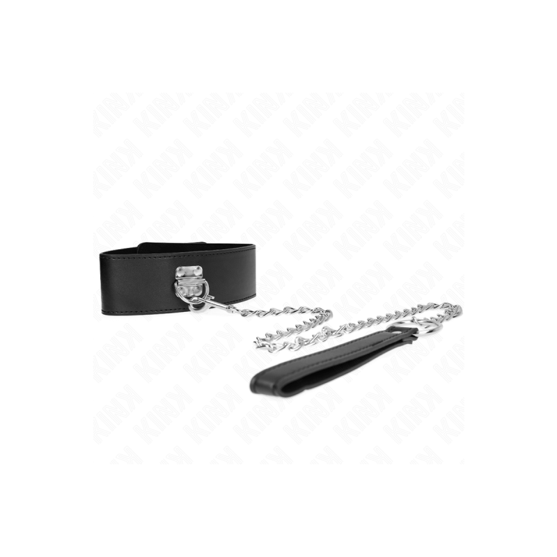 KINK - NECKLACE WITH BELT 65 CM WITH WIDE BLACK STRAP ADJUSTABLE 33.5…