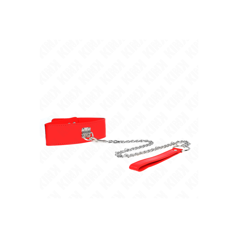 KINK - NECKLACE WITH BELT 65 CM WITH WIDE RED STRAP ADJUSTABLE 33.5-4…