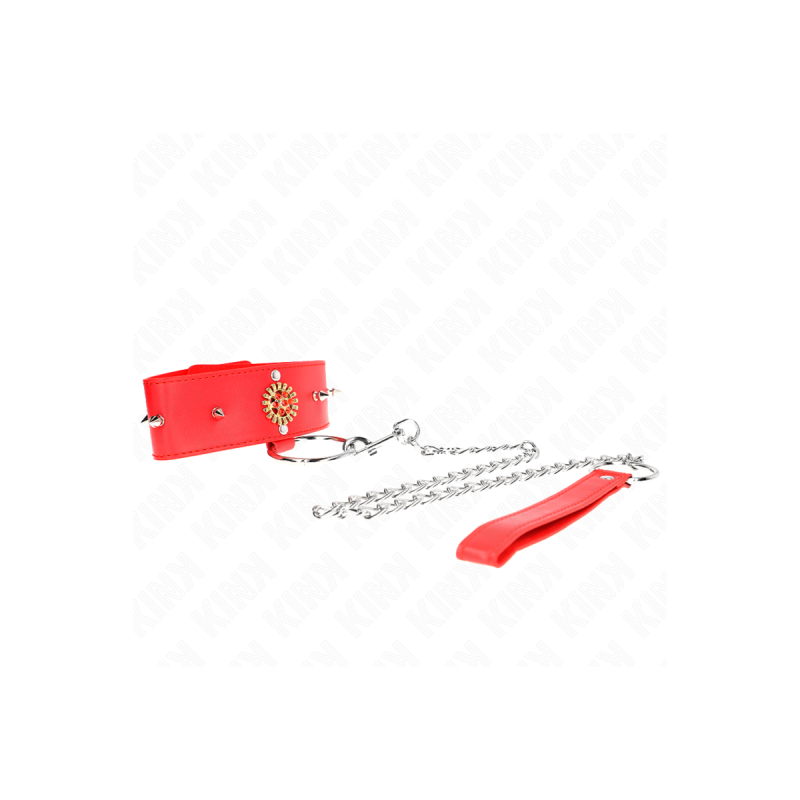 KINK - COLLANA DI DIAMANTI ROSSI CON CINTURA 65 CM REGOLABILE 35-51 C…
