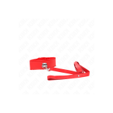 KINK - NECKLACE WITH LEASH 116 CM WITH SILVER STUDS MODEL 4 RED ADJUS…