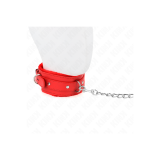 KINK - COLLAR WITH LEASH 65 CM WITH RESTRICTIONS RED 36-42 CM X 5.5 C…