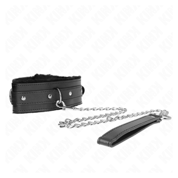 KINK - COLLAR CON CORREA 65 CM CON RESTRICCIONES NEGRO AJUSTABLE 36-42 CM X 5.5 CM