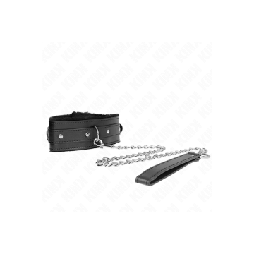 KINK - COLLAR WITH LEASH 65 CM WITH RESTRICTIONS BLACK 36-42 CM X 5.5…