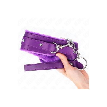 KINK - COLLIER AVEC LAISSE 65 CM AVEC RESTRICTIONS VIOLET 36-42 CM X…