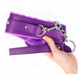 KINK - COLLAR CON CORREA 65 CM CON RESTRICCIONES MORADO AJUSTABLE 36-42 CM X 5.5 CM
