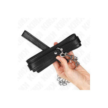 KINK - HALSKETTE MIT SCHLANGENMUSTER UND LEINE 65 CM - KINK COLLAR &…