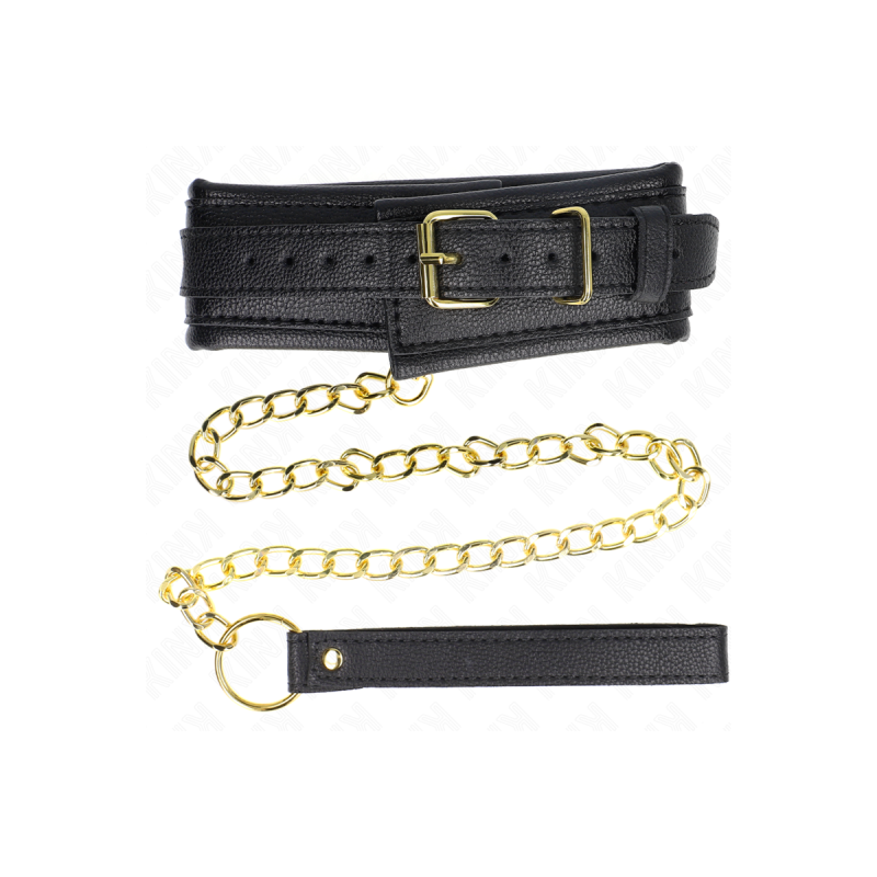 Kink - Collar Con Correa Esponja Imitación Cuero Modelo 1 Ajustable