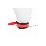 KINK - COLLANA CON CINTURINO ROSSO 65 CM REGOLABILE 36-43 CM X 5 CM -…