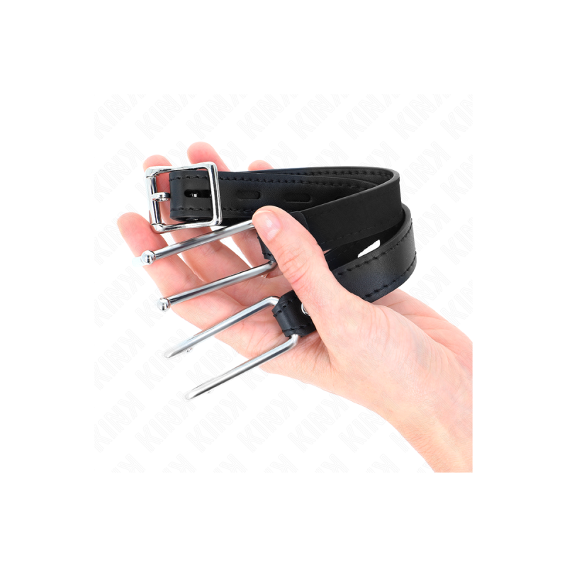 KINK - METAL HOOK GAG 11.5 CM WITH LEATHERETTE STRAP ADJUSTABLE 39-58…