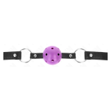 KINK - MORDAZA DE BOLA 4.5 CM MORADO DURA HUECA 63.5 X 2 CM