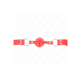 KINK - KOMPLETTER ROTER HOHLBALLKNEBEL 62 x 2 CM - KINK COLLAR & GAG…