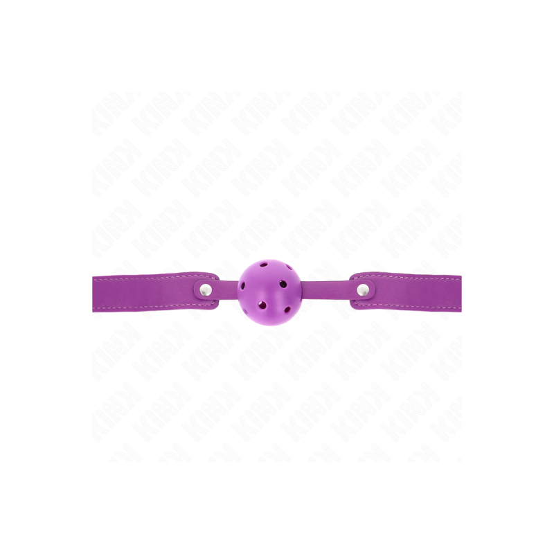 KINK - PURPLE BREATHABLE BALL 4.5 CMGAG 65 x 2.5 CM - KINK COLLAR & G…