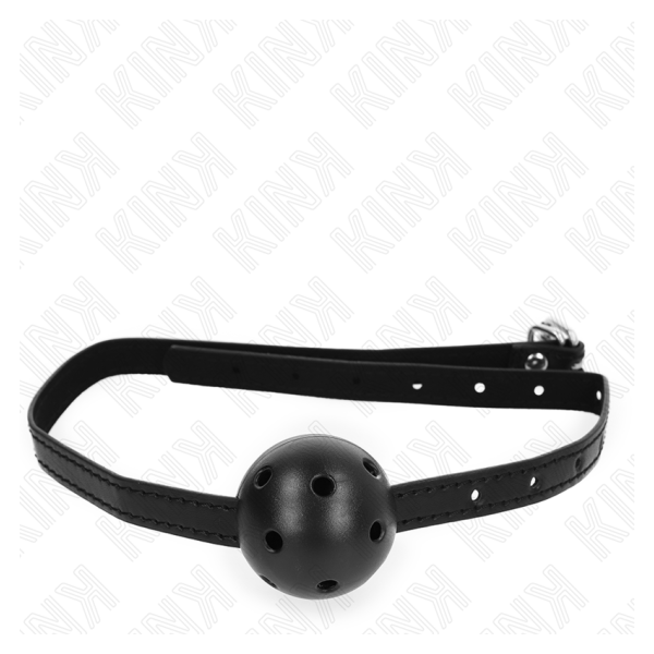 KINK - MORDAZA DE BOLA 4.5 CM TRANSPIRABLE SIMPLICITY NEGRO 62 x 1.5 CM