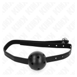 KINK - MORDAZA DE BOLA 4.5 CM TRANSPIRABLE SIMPLICITY NEGRO 62 x 1.5 CM