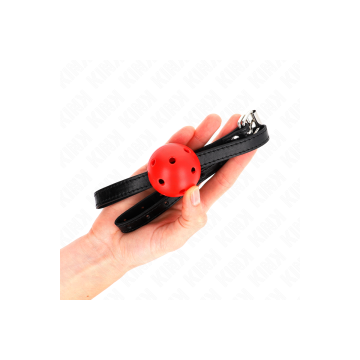 KINK - SIMPLICITY ROT ATMUNGSAKTIVER 4,5 CM BALLGAG 62 x 1,5 CM - KIN…