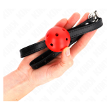 KINK - MORDAZA DE BOLA 4.5 CM TRANSPIRABLE SIMPLICITY ROJO 62 x 1.5 CM